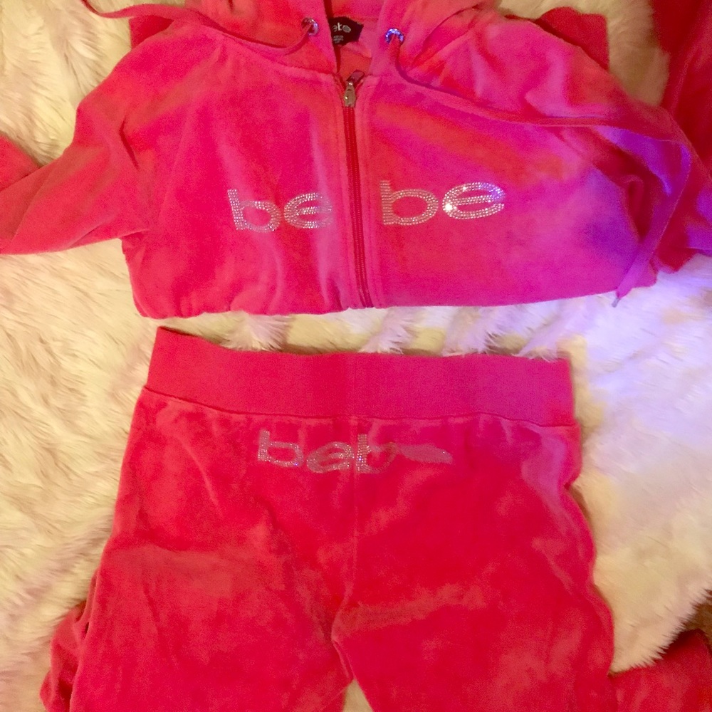 BeBe velour 2 piece set