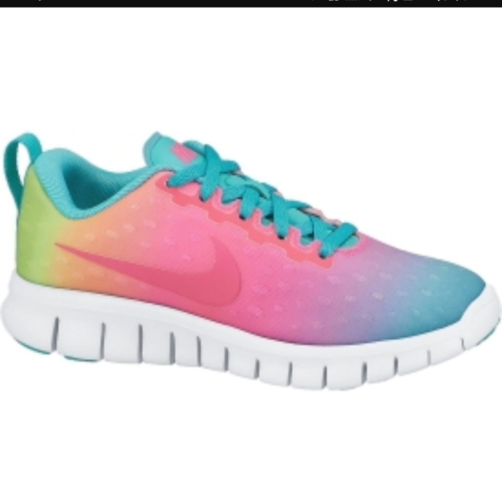 Girls Nike Free Express 5.0 Running shoes Rainbow