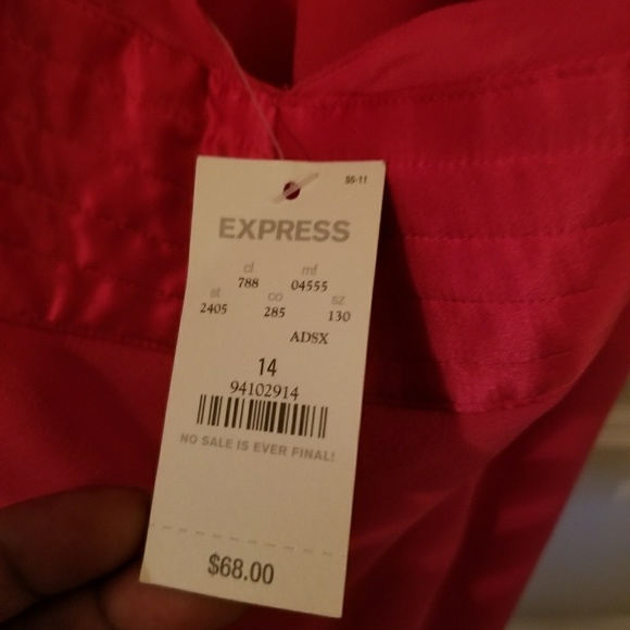 🆕️Express Hot Pink Halter Dress💕 - Picture 7 of 7