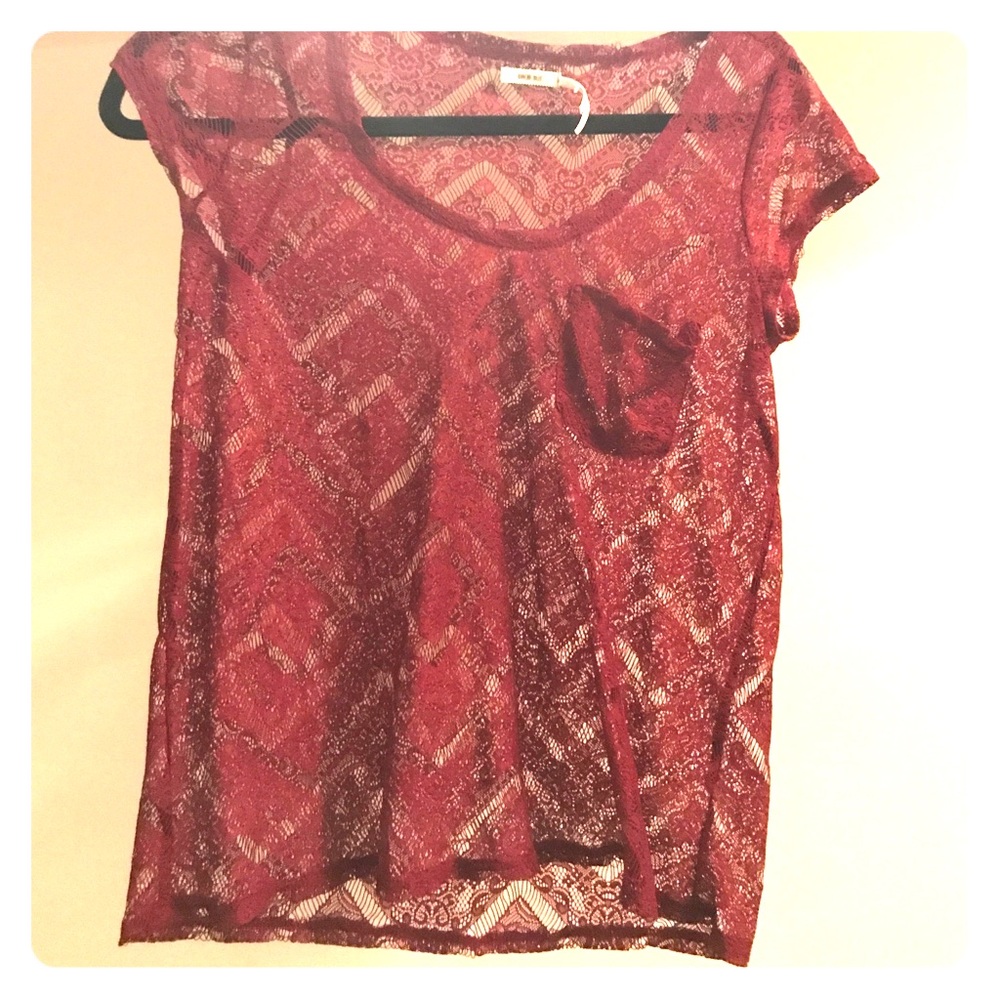 Burgundy Urban Outfitters top
