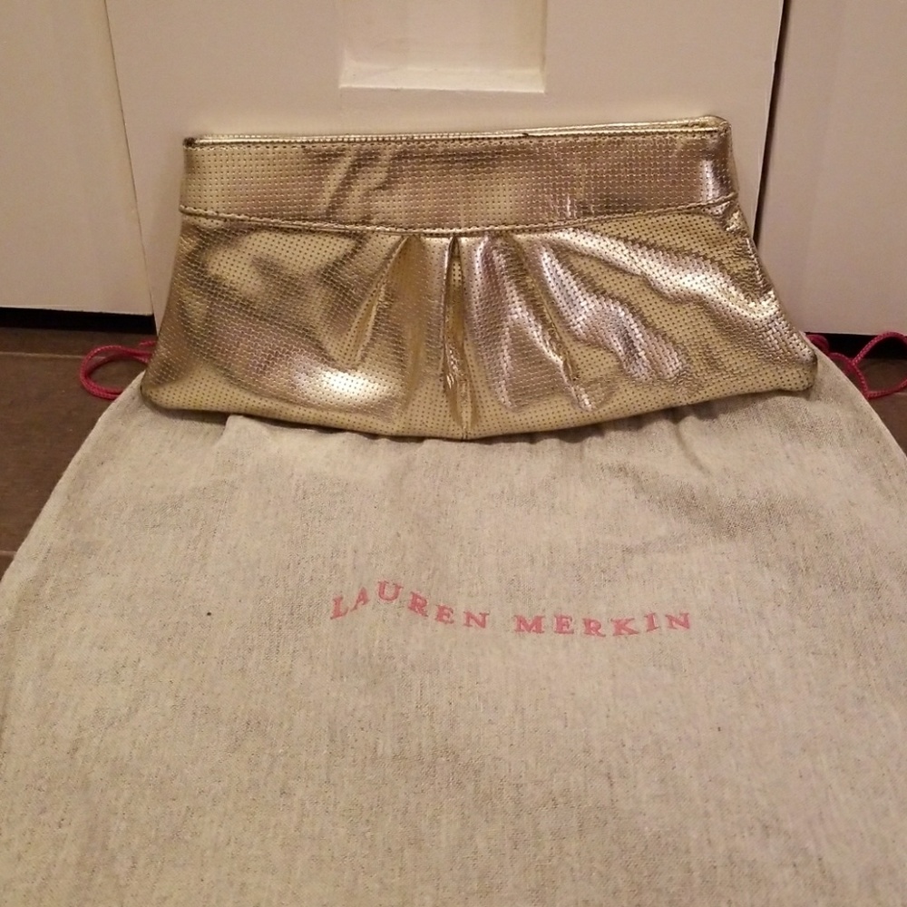 Lauren Merkin silver clutch