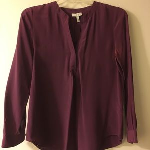 Joie wine silk blouse - XS Joie wine silk blouse - XS