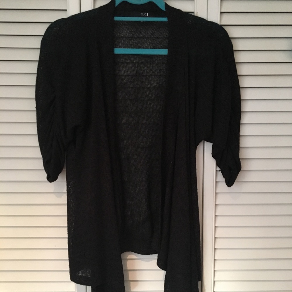 Black cardigan