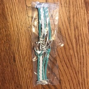 Love infinity anchor bracelet