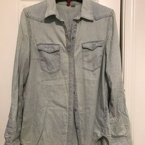 Denim shirt dress