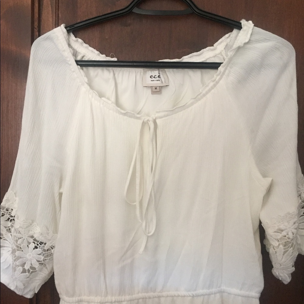 White above the knee summery dress