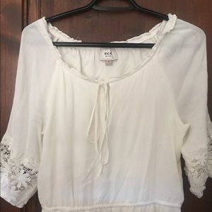 White above the knee summery dress