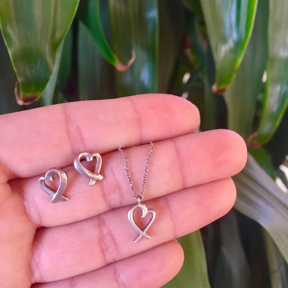 Tiffany & Co. matching loving heart set