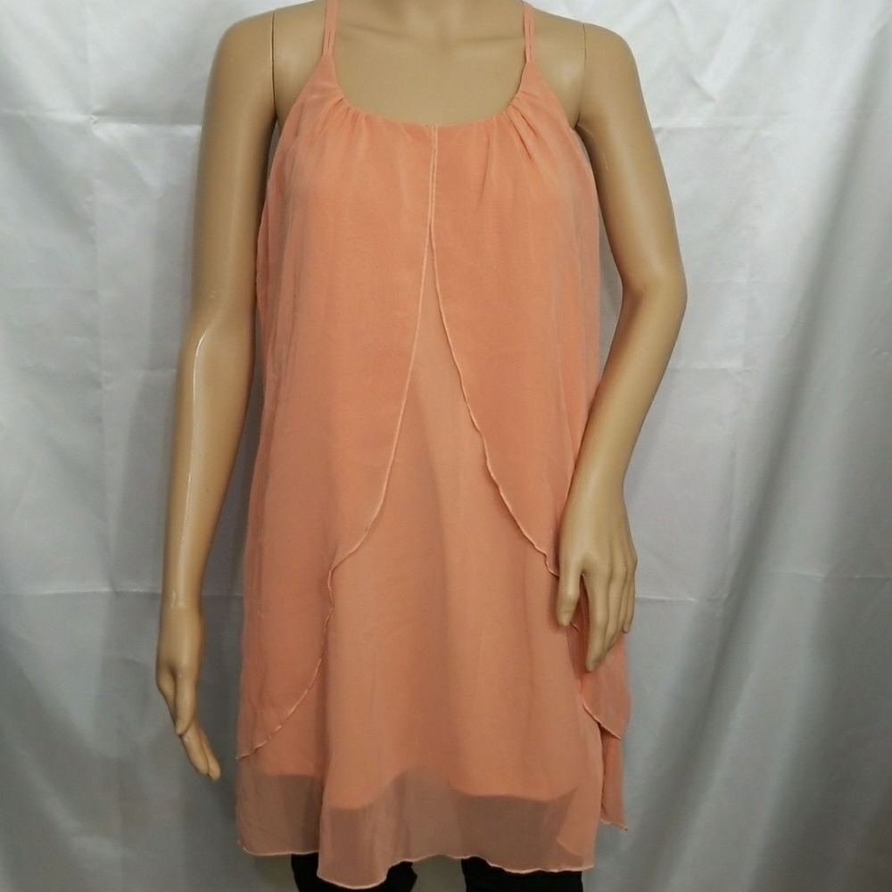 ISSI mid orange dress strapless
