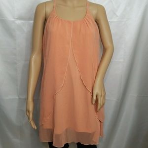 ISSI mid orange dress strapless