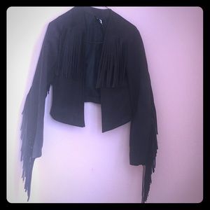 H&M fringe blazer