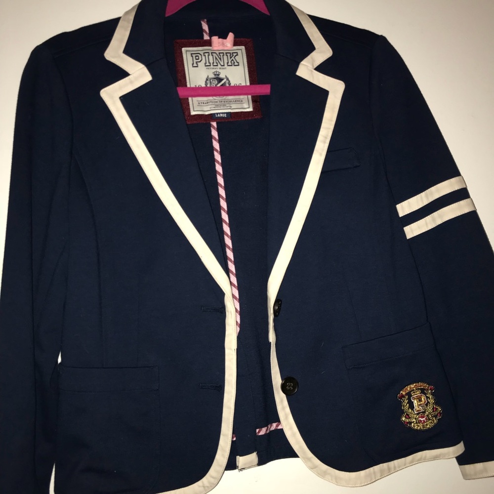 PINK Victoria Secret Varsity Blazer - Picture 1 of 3