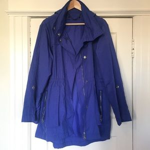 Cobalt blue anorak jacket