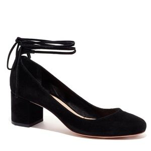 Loeffler Randall Clara Ankle-Tie Pump (Black, 8.5)
