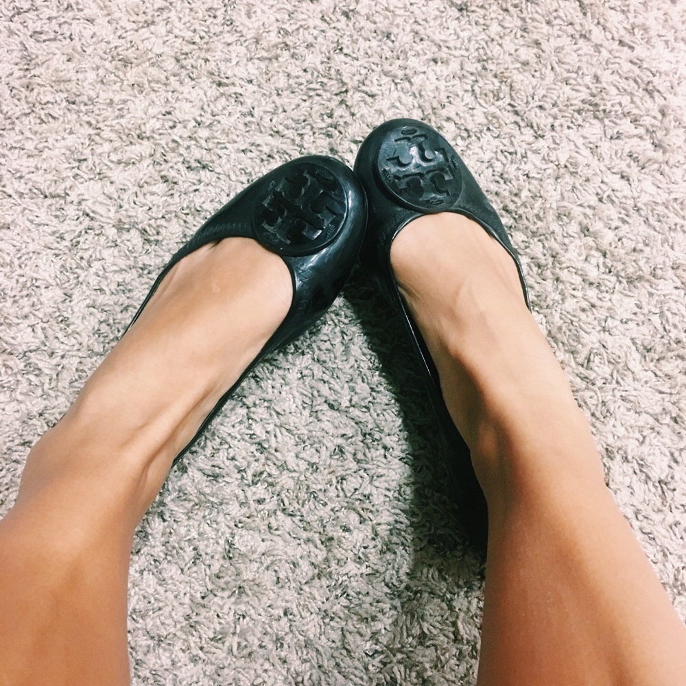 Tory Burch ‘Reva’ Patent Leather Flats