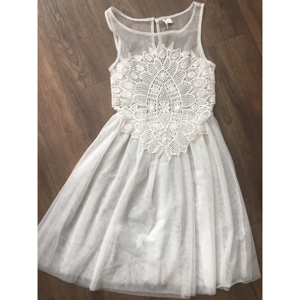 Lauren Conrad embroidered slip dress