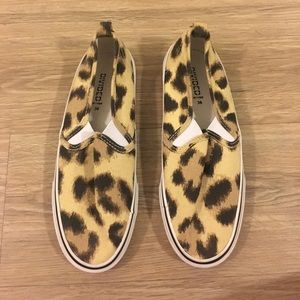 H&M leopard print slip on sneakers