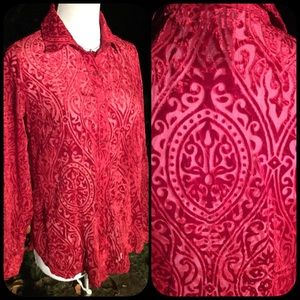 Gorgeous velvet burnout shirt Gorgeous velvet burnout shirt