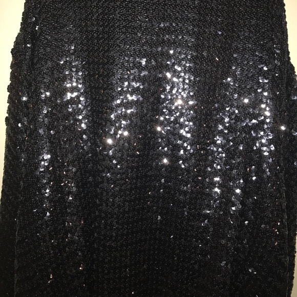 Black vintage sequin jacket. - Picture 6 of 6