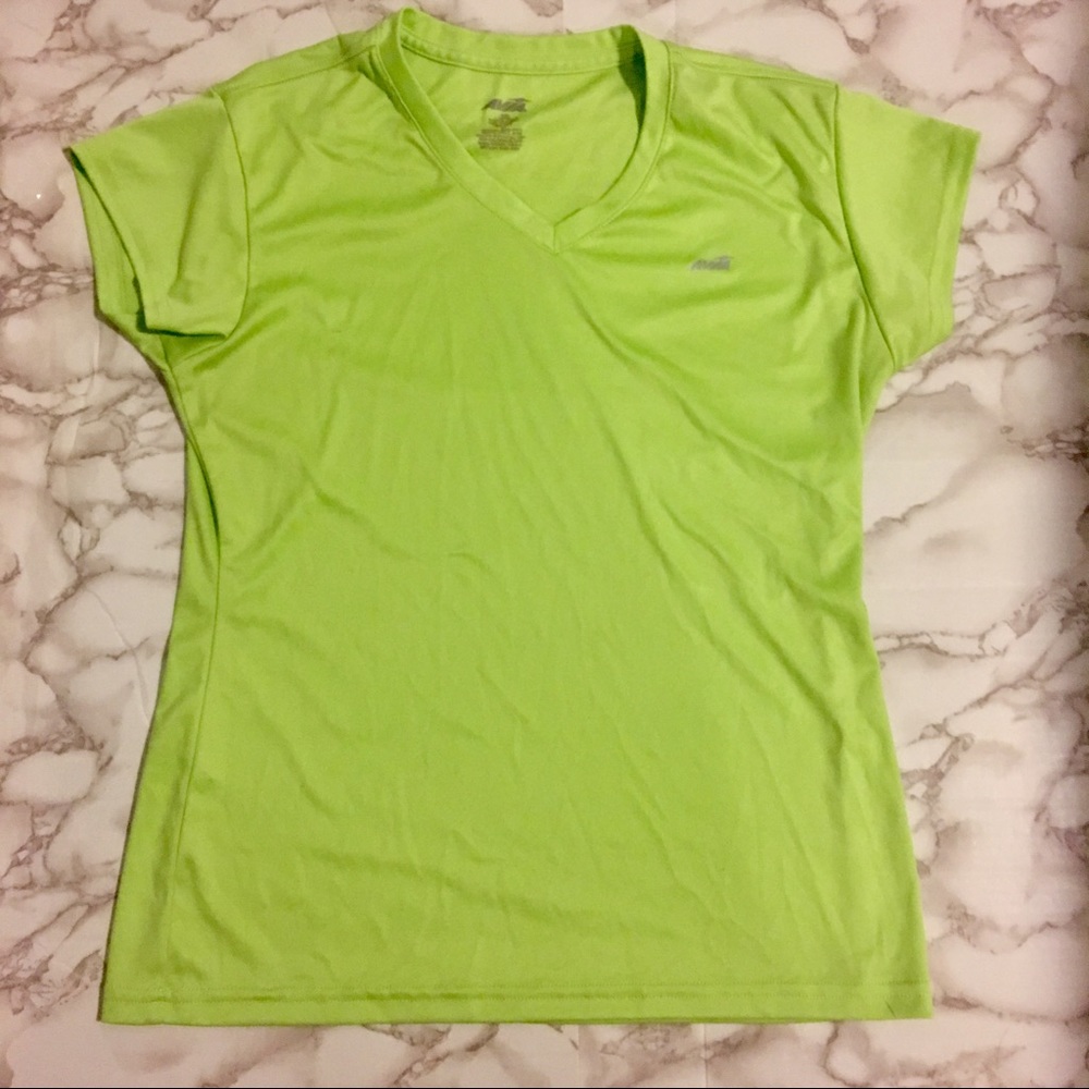 Avia Green Work Out Top V Neck