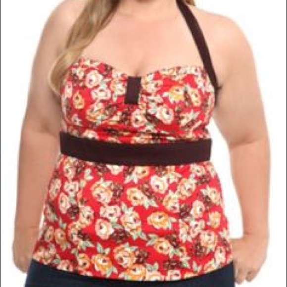 torrid Tops - Torrid Floral Halter Top Size 1