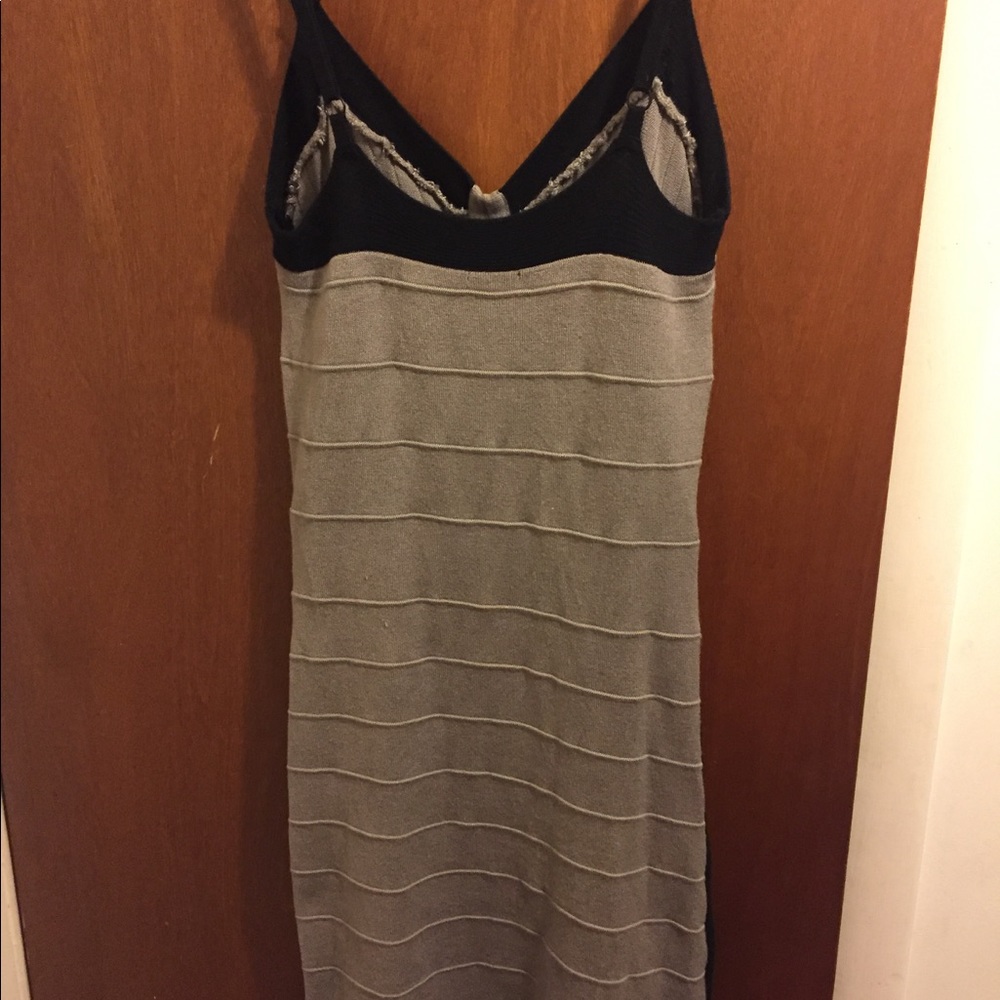 Tan & black dress