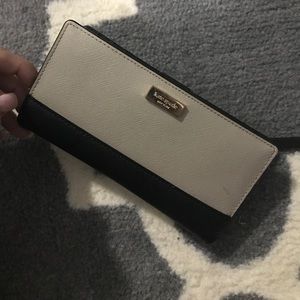 Tan and Black Kate Spade Wallet
