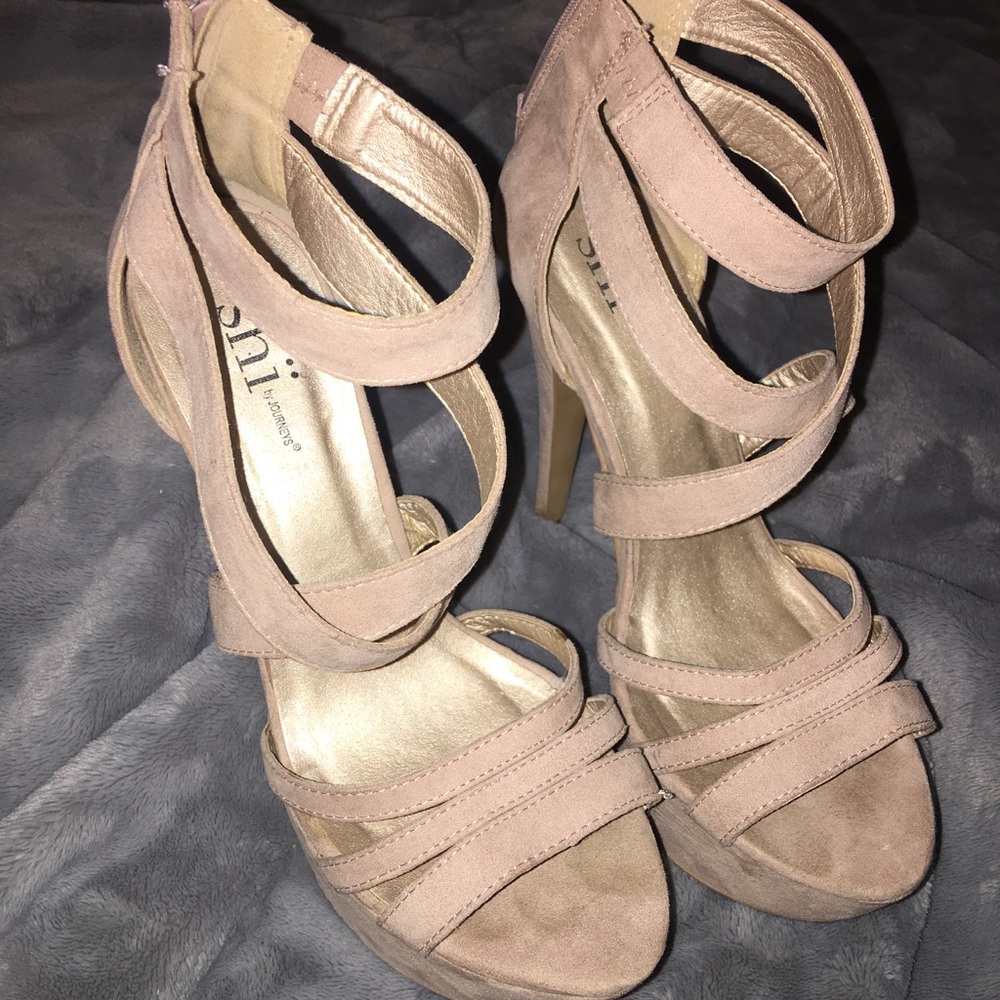 Strappy heels! Brand new!