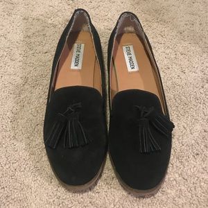 Black loafers