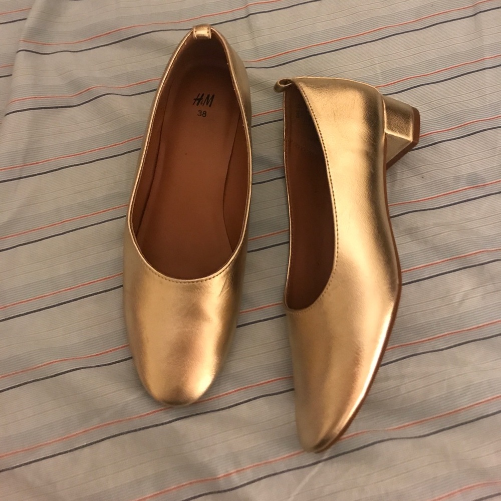 H&M Gold women’s shoes