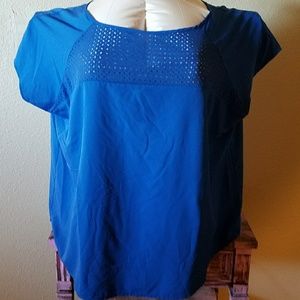 Ava & Viv  Net Collar Blouse