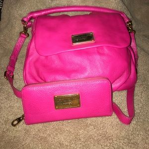 Marc By Marc Jacobs Pink Crossbody Bag & Wallet