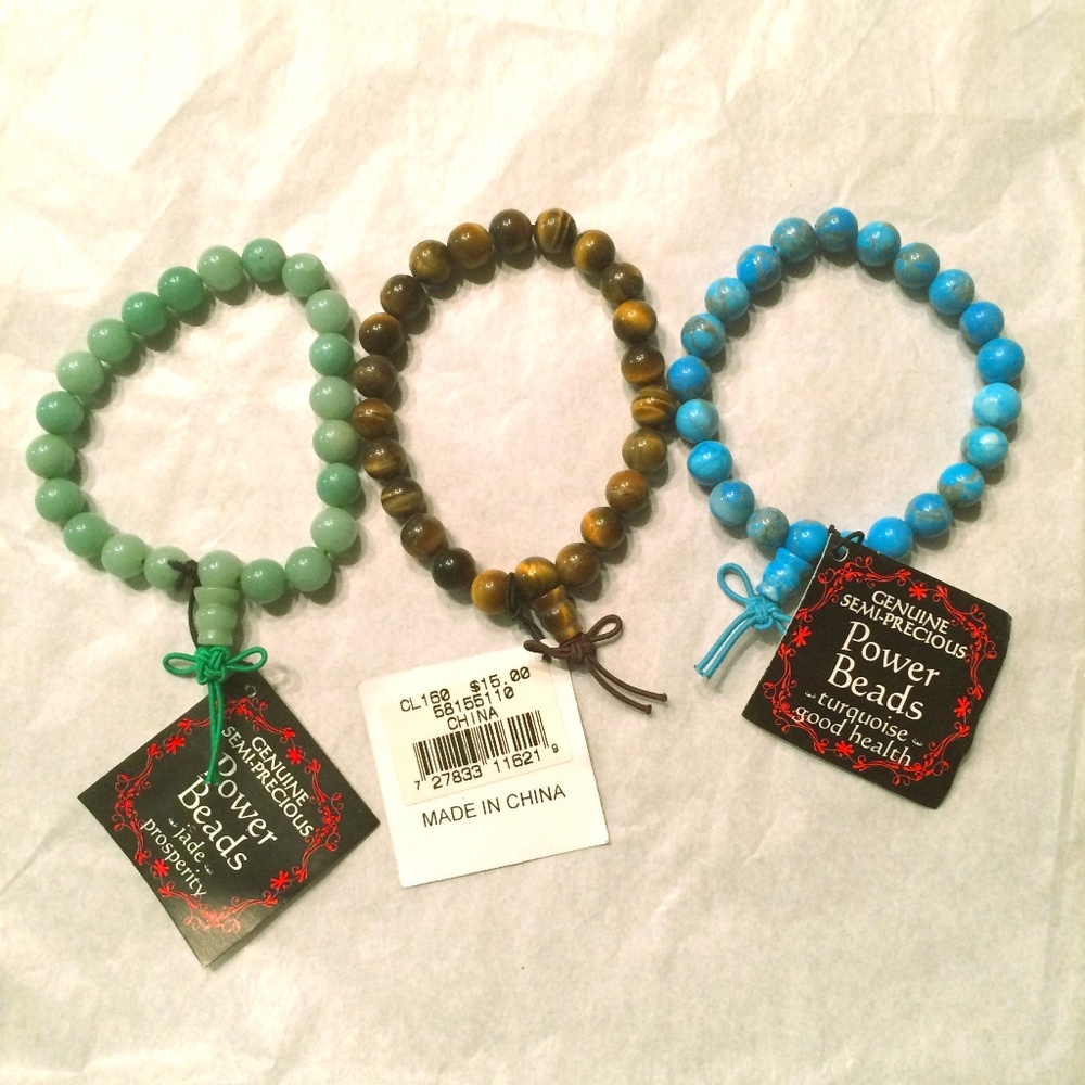 3 Precious Gemstones Power Healing Bracelets