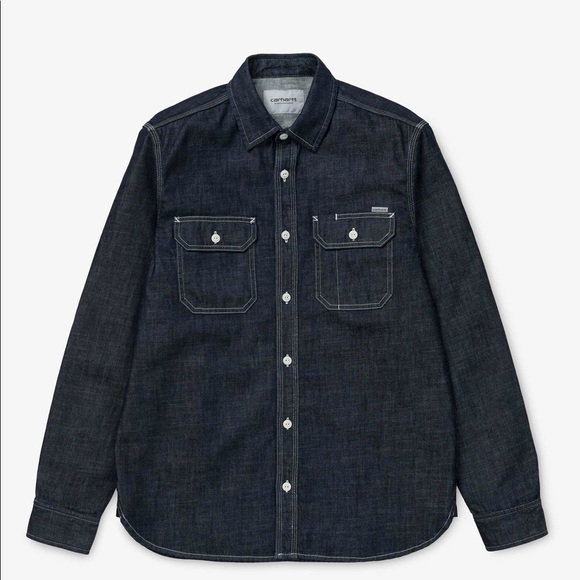 Men’s Carhartt WIP Union L/S shirt - Small/Denim - Picture 4 of 7