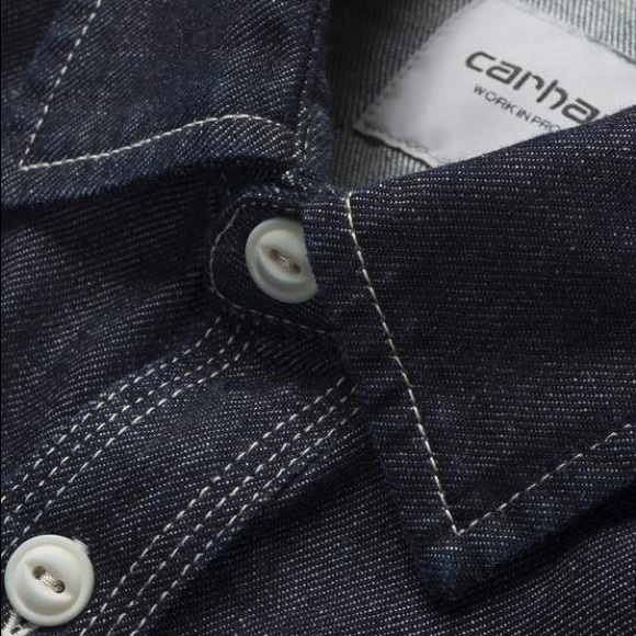Men’s Carhartt WIP Union L/S shirt - Small/Denim - Picture 6 of 7