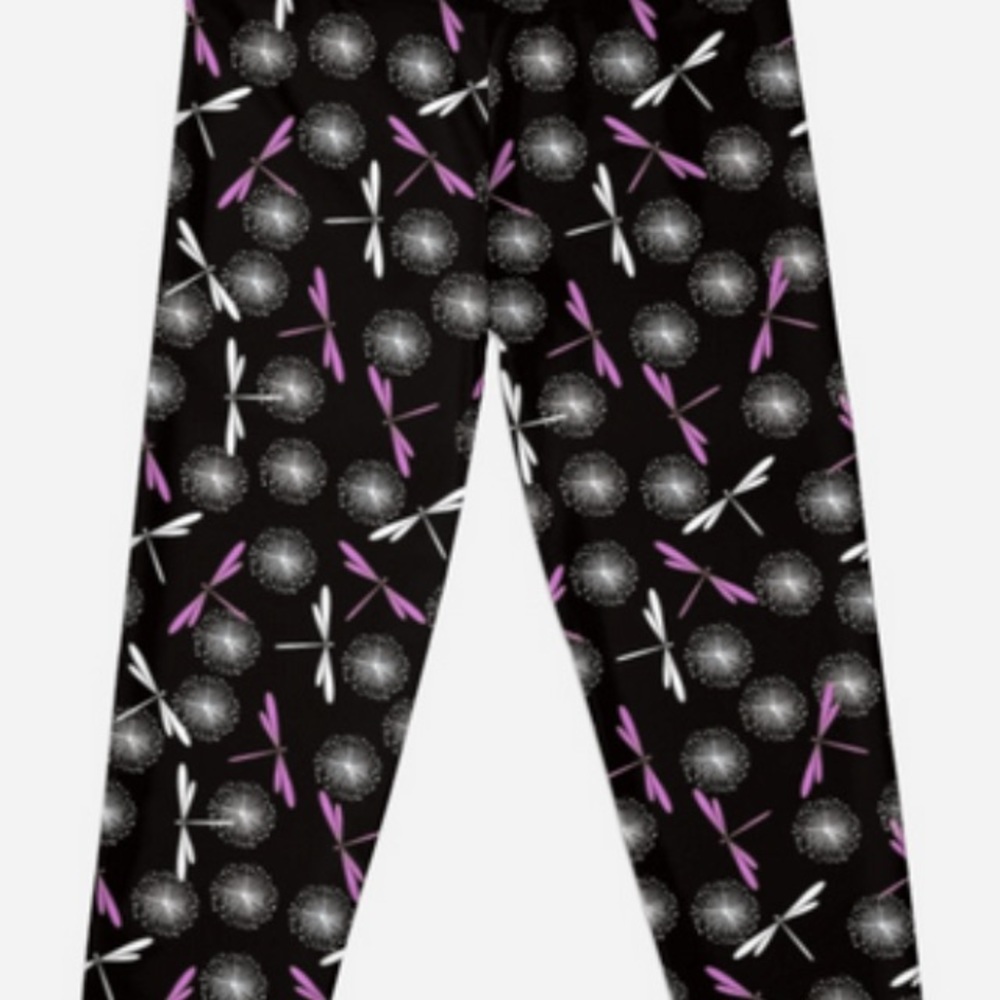 Purple Dragonfly Leggings