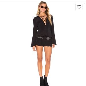 Beach Riot long sleeved lace-up Iris romper Beach Riot long sleeved lace-up Iris romper