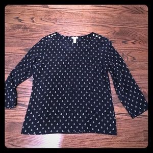 JCrew anchor blouse