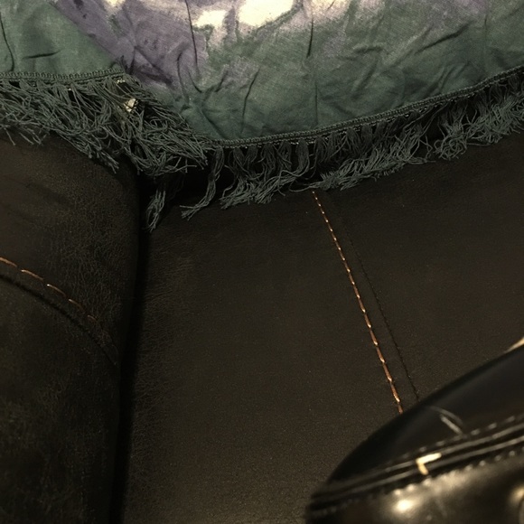 George black trim and gray twill rectangular purse - Picture 8 of 8