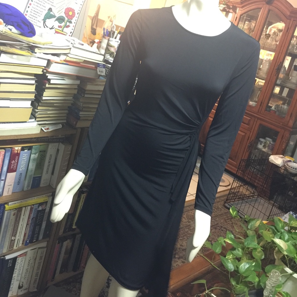 Long Sleeved Black Dress
