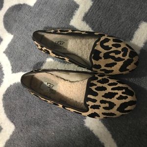 UGG Australia Cheetah Print Flats (FURRY INSIDE)