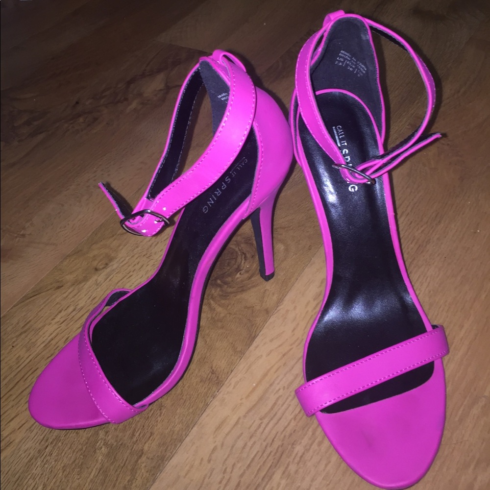 Call It Spring Pink Heels!