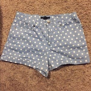 Forever 21 high-waisted polka dot shorts