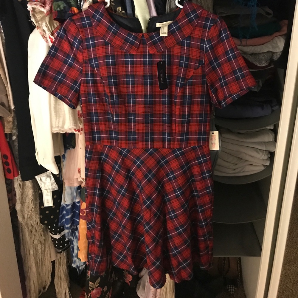 Plaid dress, new