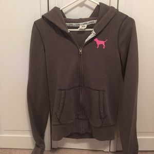 PINK victoria’s secret zip up jacket