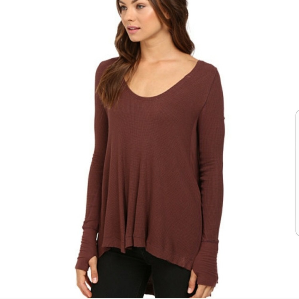 Free People Malibu thermal/waffle knit
