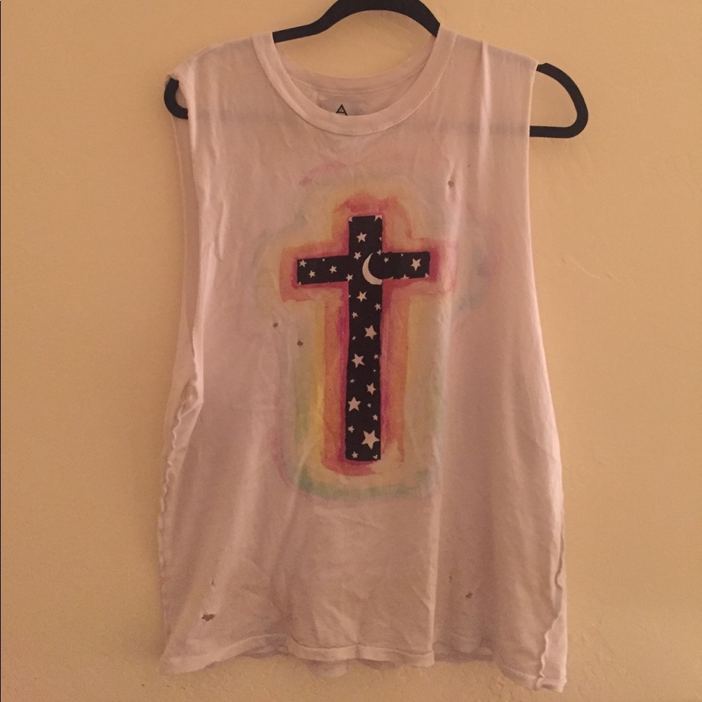Distressed UNIF muscle tee