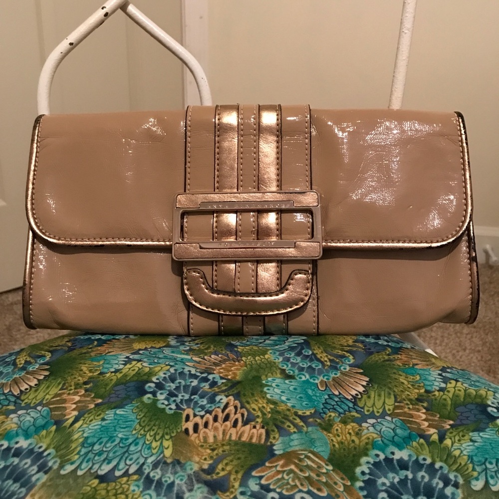 Gold clutch by Anya Hindmarch for Target
