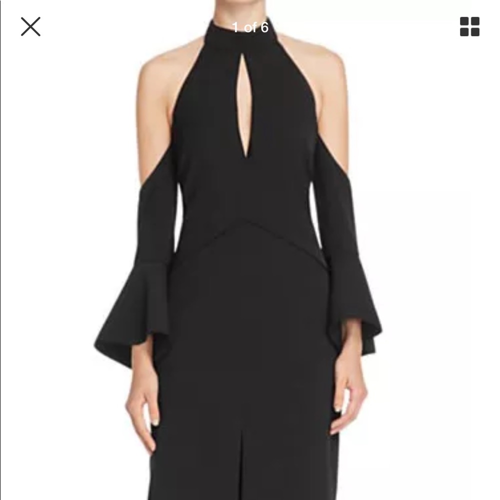 C//MEO TOO CLOSE Cold shoulder dress