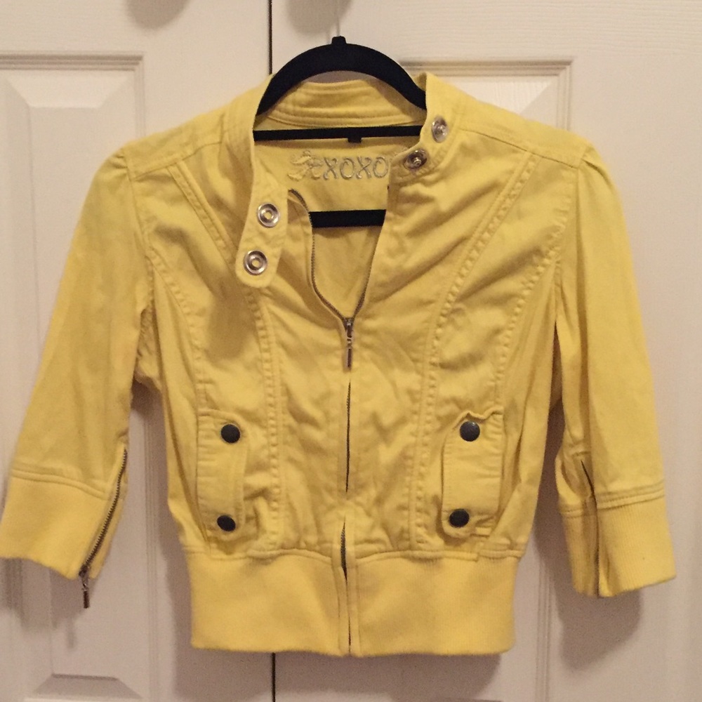 XOXO cropped jacket